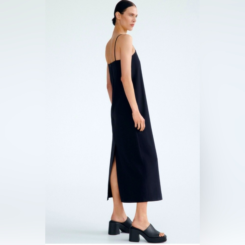 NWT ZARA NAVY LIMITED EDITION STRAPPY DRESS NAVY BLUE - SIZE S